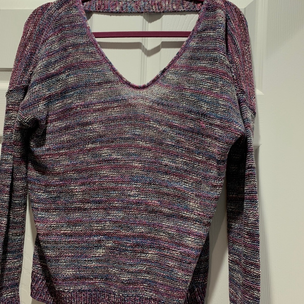 Colorful sweater with open back, BRAND NEW!